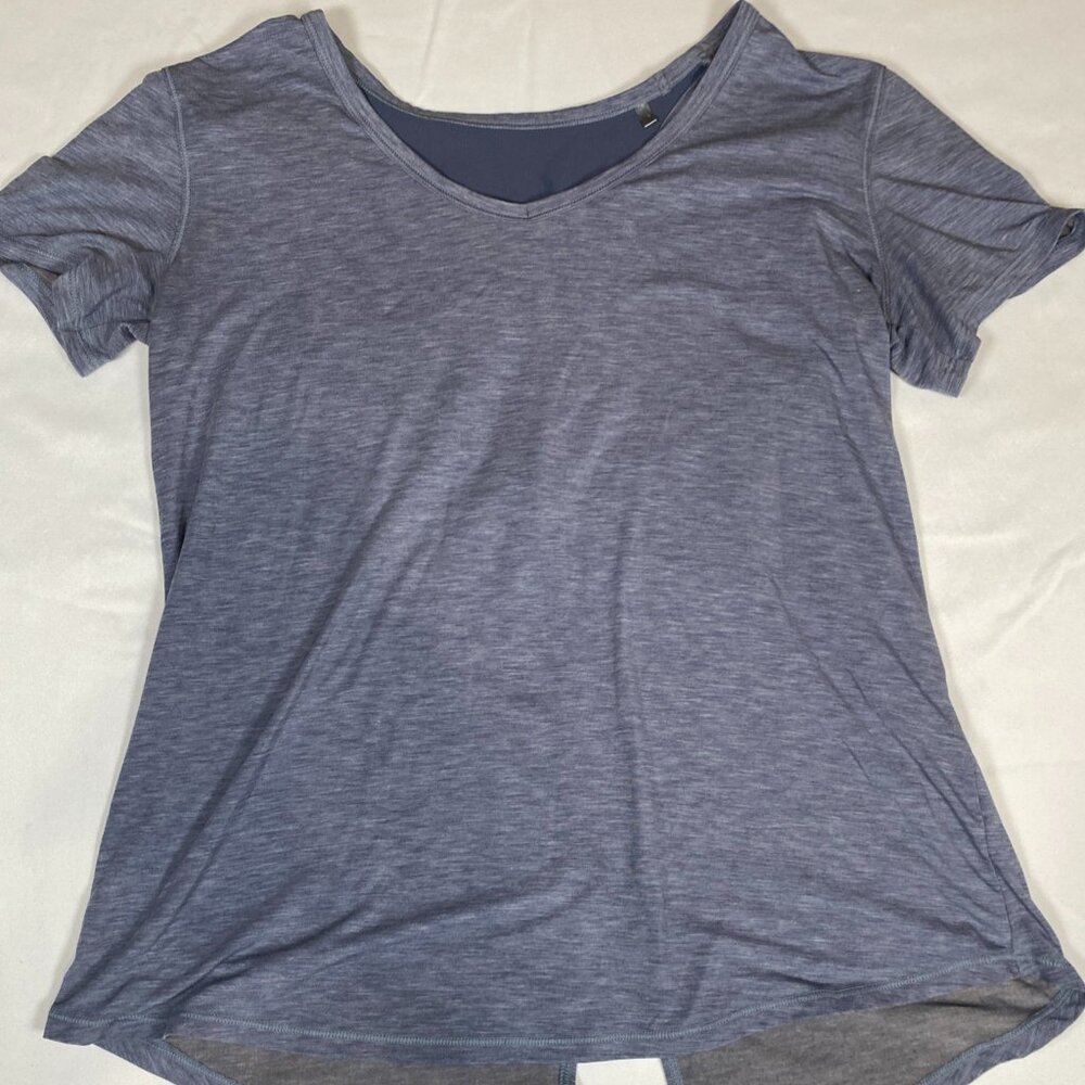 Under Armour Powered By Celliant S Polyester Blend Blue Activewear Shirt